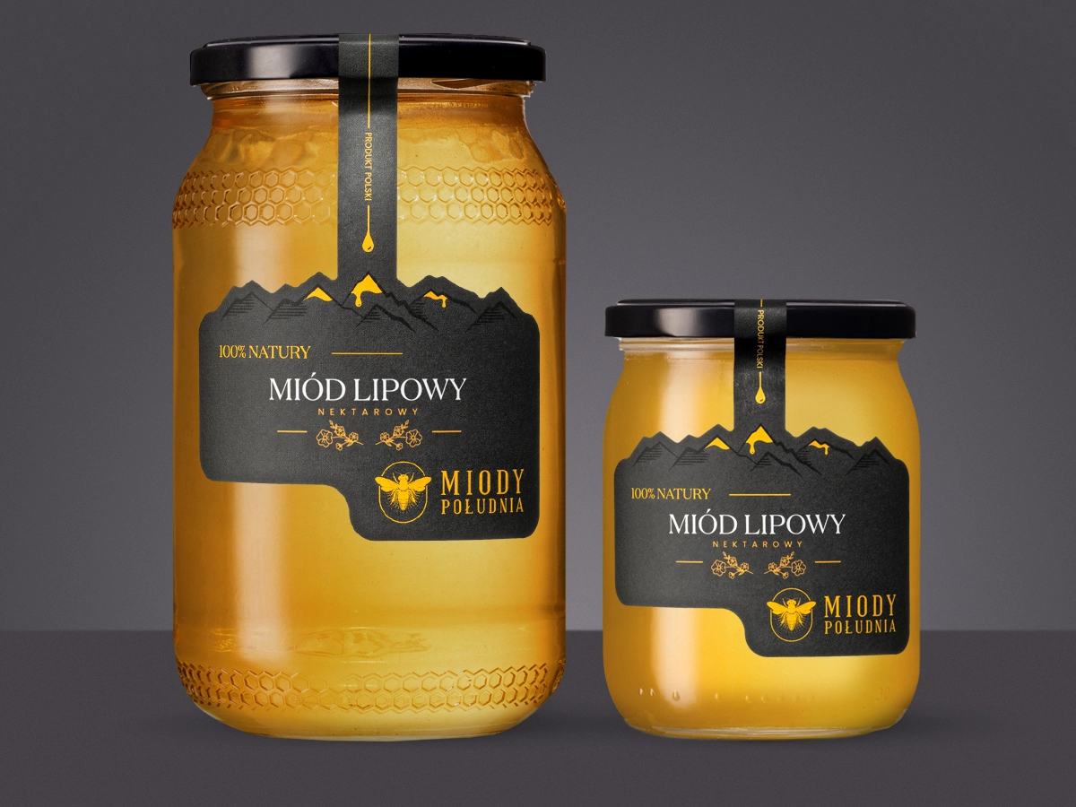 Dwa słoiki lipowego miodu