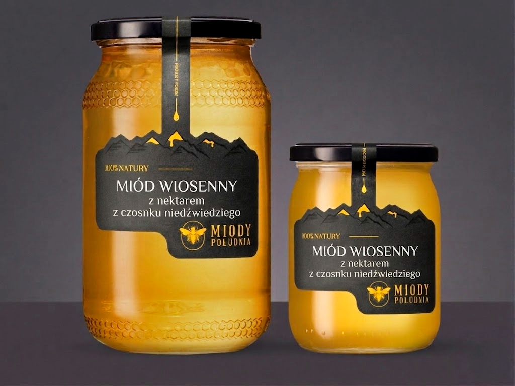 Miód wiosenny z nektarem z czosnku niedźwiedziego